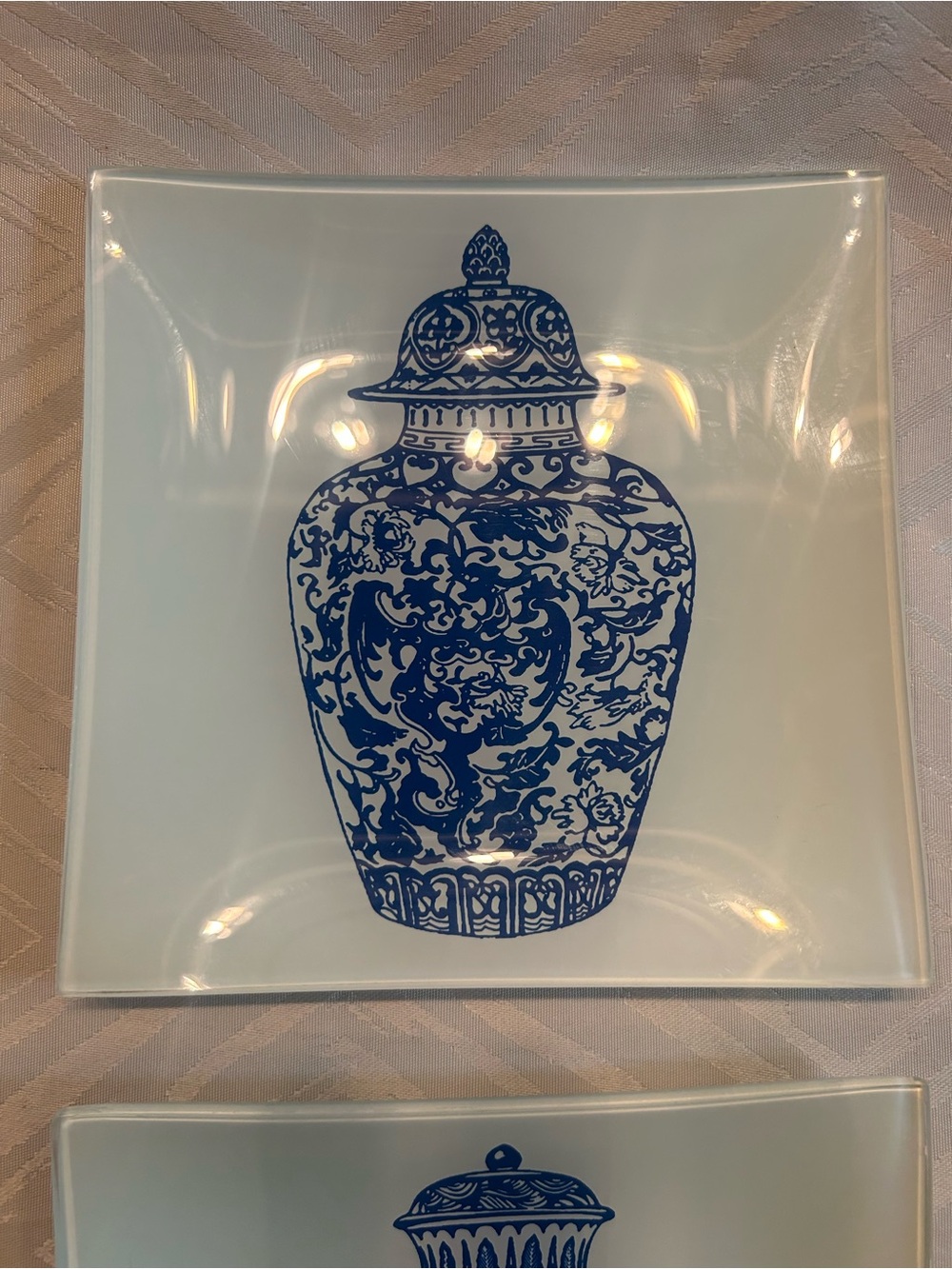 Glass Tile Wall Decor Blue and White China - Picture 2 of 7